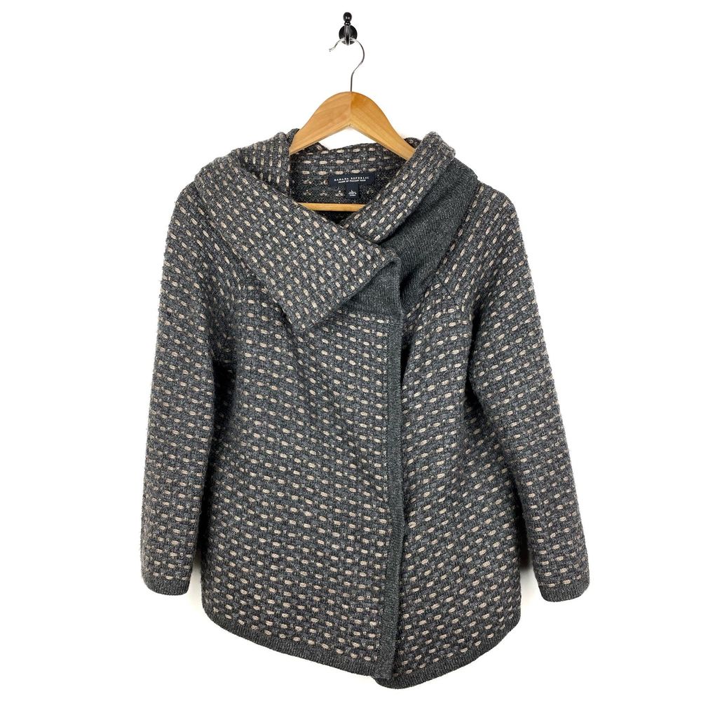 Banana Republic Italian Yarn Wool Cashmere Coat L